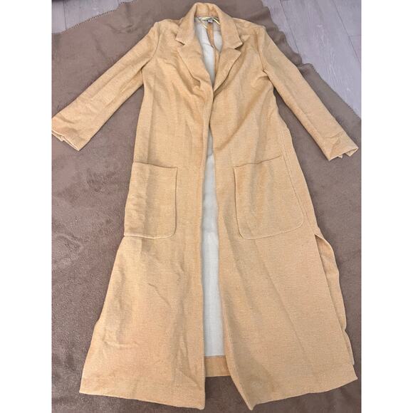 ZARA Trafaluc Longline Coat – Camel Beige, Size XS - Picture 5 of 7